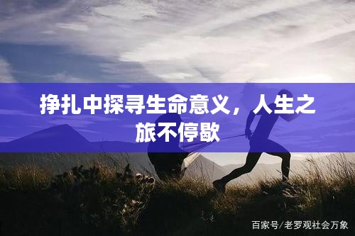 掙扎中探尋生命意義，人生之旅不停歇