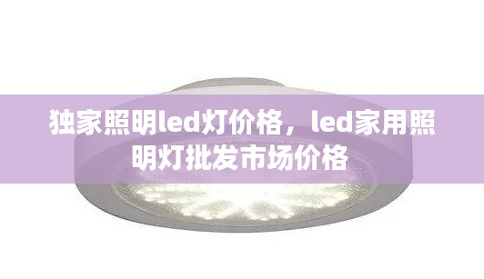 獨家照明led燈價格，led家用照明燈批發(fā)市場價格 