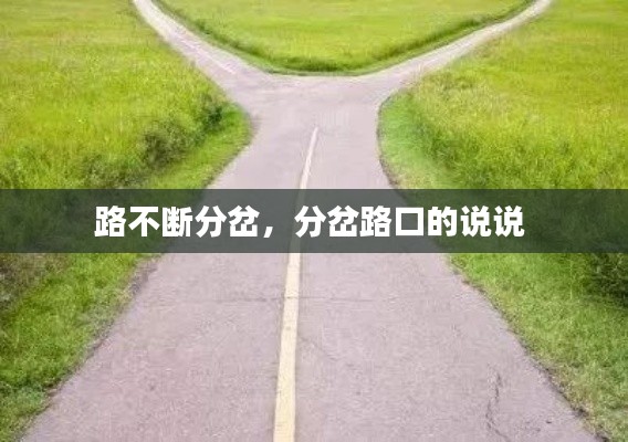 路不斷分岔，分岔路口的說說 