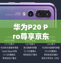 華為P20 Pro尊享京東獨家優(yōu)惠，專業(yè)攝影與頂尖性能的完美融合！