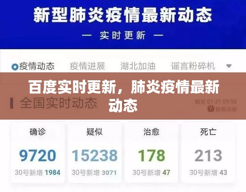 百度實時更新，肺炎疫情最新動態(tài)