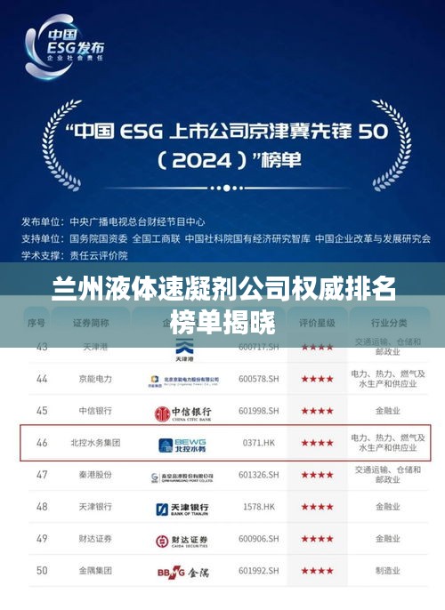 蘭州液體速凝劑公司權威排名榜單揭曉