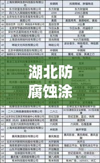 湖北防腐蝕涂層公司權(quán)威排名榜單揭曉！