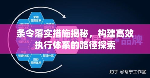 條令落實措施揭秘，構建高效執(zhí)行體系的路徑探索